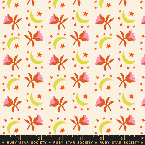 PREORDER Catnap Moonflower in Natural RS4133 11 - Ruby Star Society Sold by the Half Yard